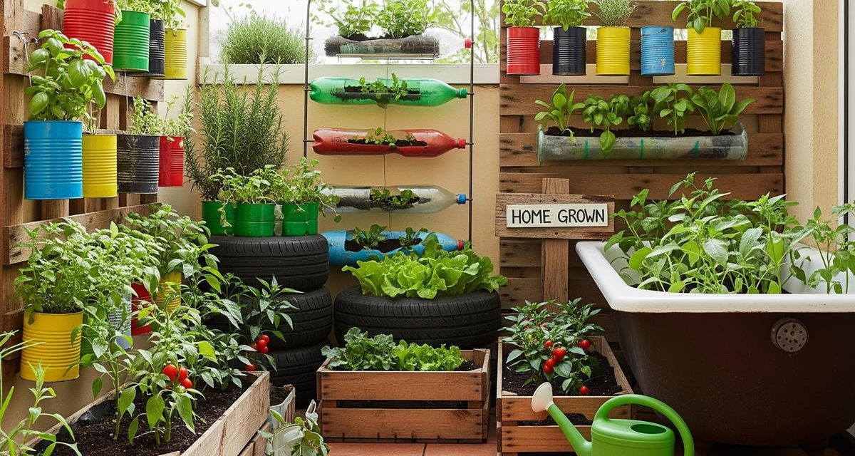 Kebun Sayur DIY Dari Kaleng Bekas Untuk Lahan Sempit