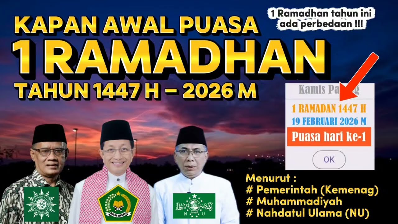 Perkiraan Tanggal 1 Ramadhan